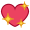 Sparkling Heart emoji on HTC